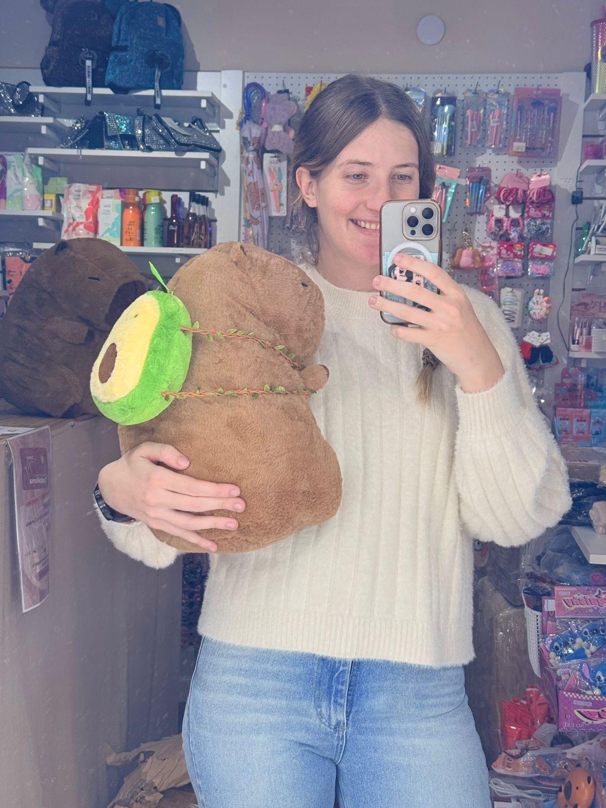 Peluche con manta CAPYBARA