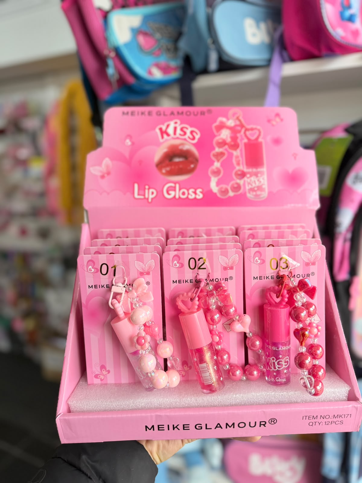 Lip Gloss Kiss con llavero 1