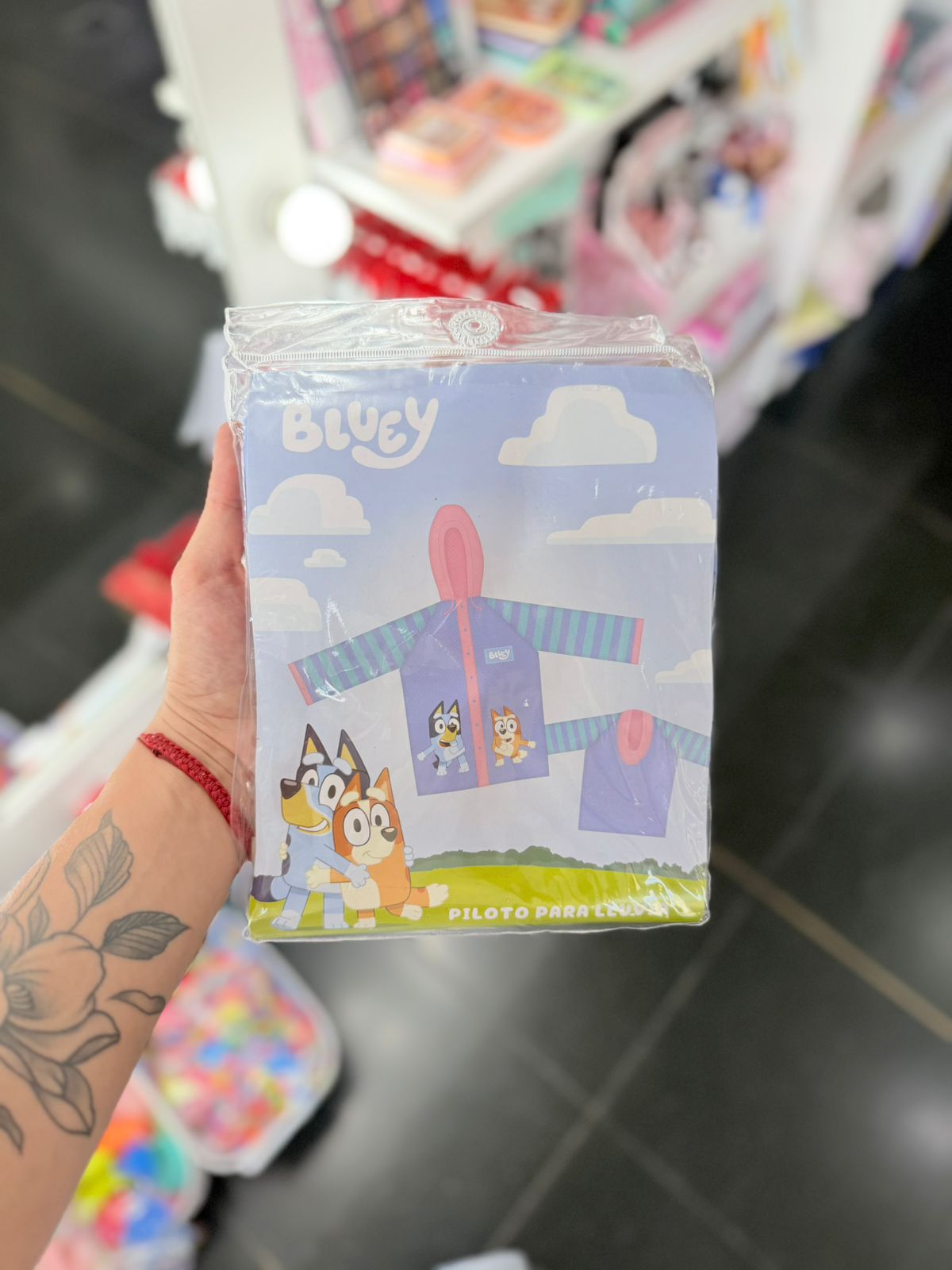 Piloto para la lluvia Bluey 1