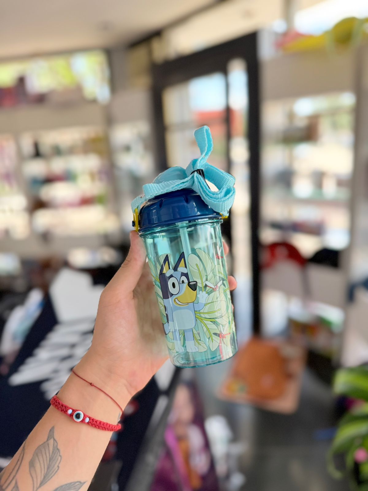 Cantimplora / Botella Infantil con Chupi de Goma Bluey 2