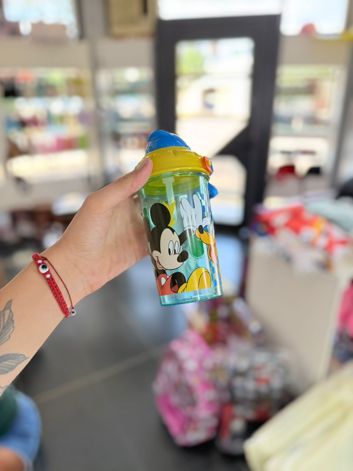 Cantimplora / Botella Infantil con Chupi de Goma Mickey 1