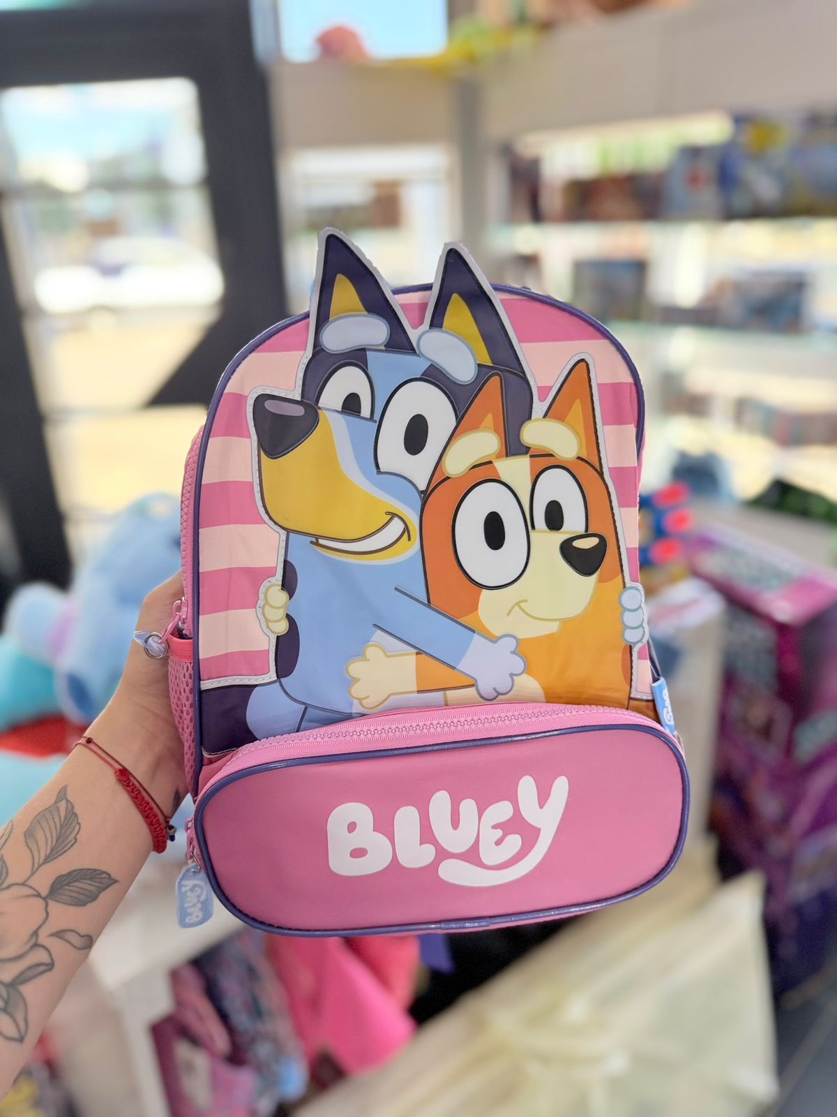 Mochila 30 cm Espalda Bluey 3D Face 2