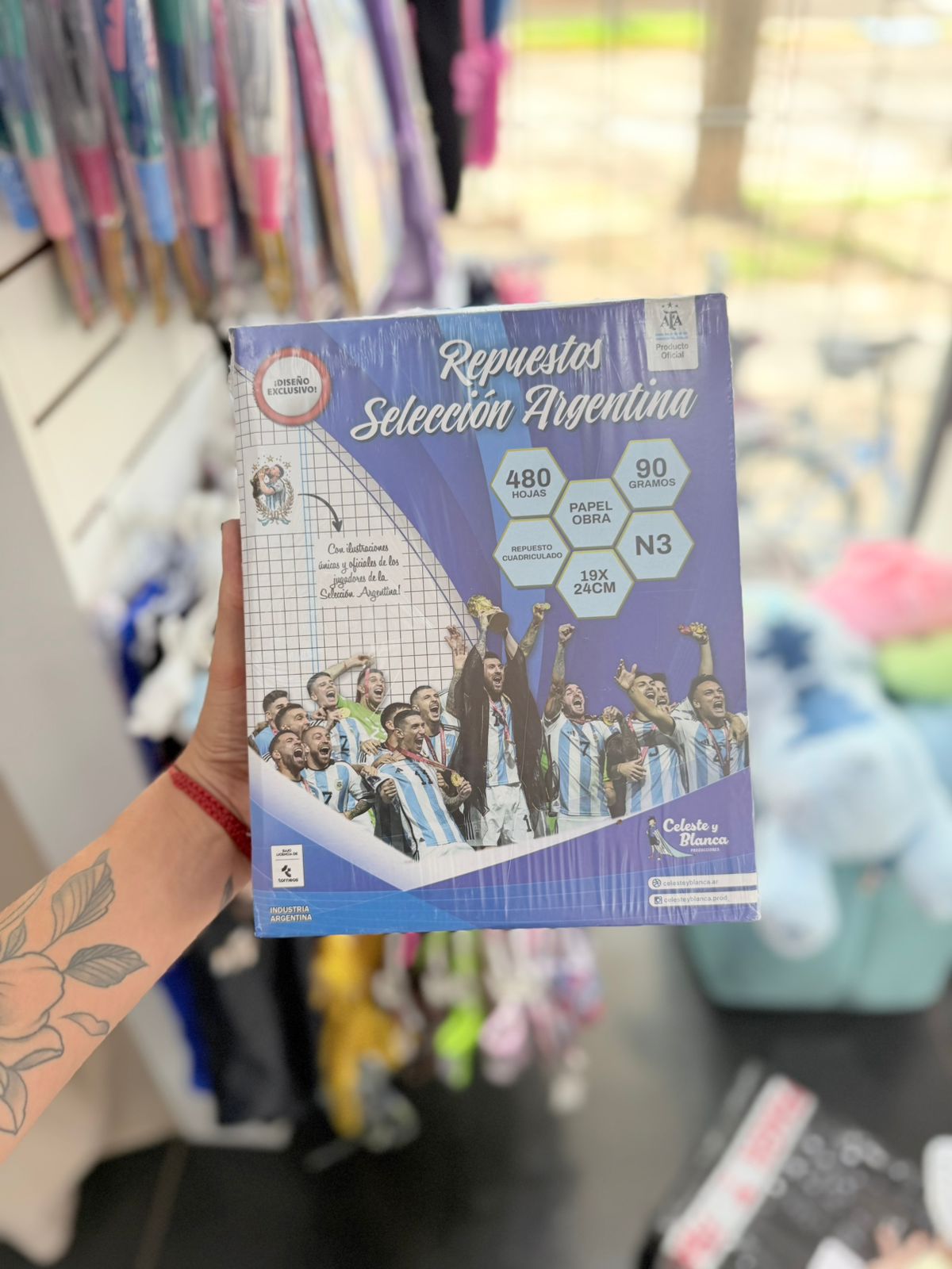 Repuesto SELECCION hojas cuadriculadas 1