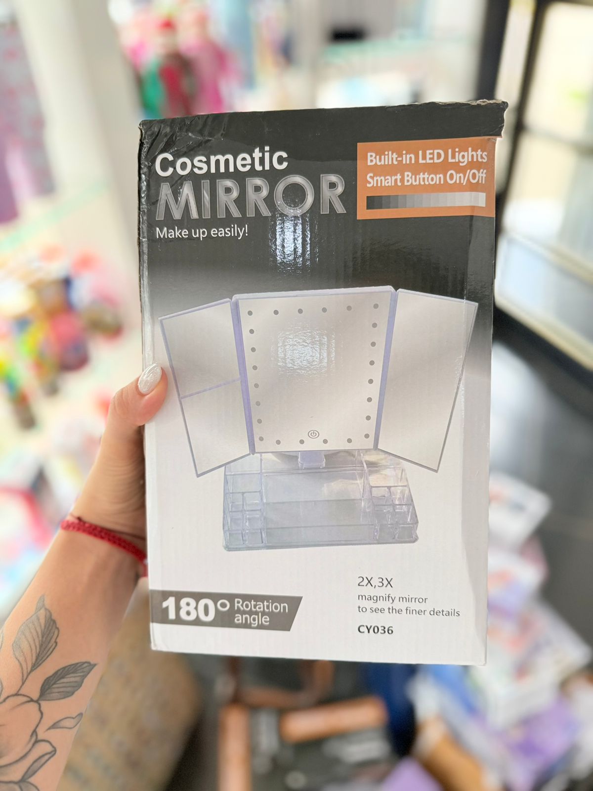 Espejo organizador con Luz 1