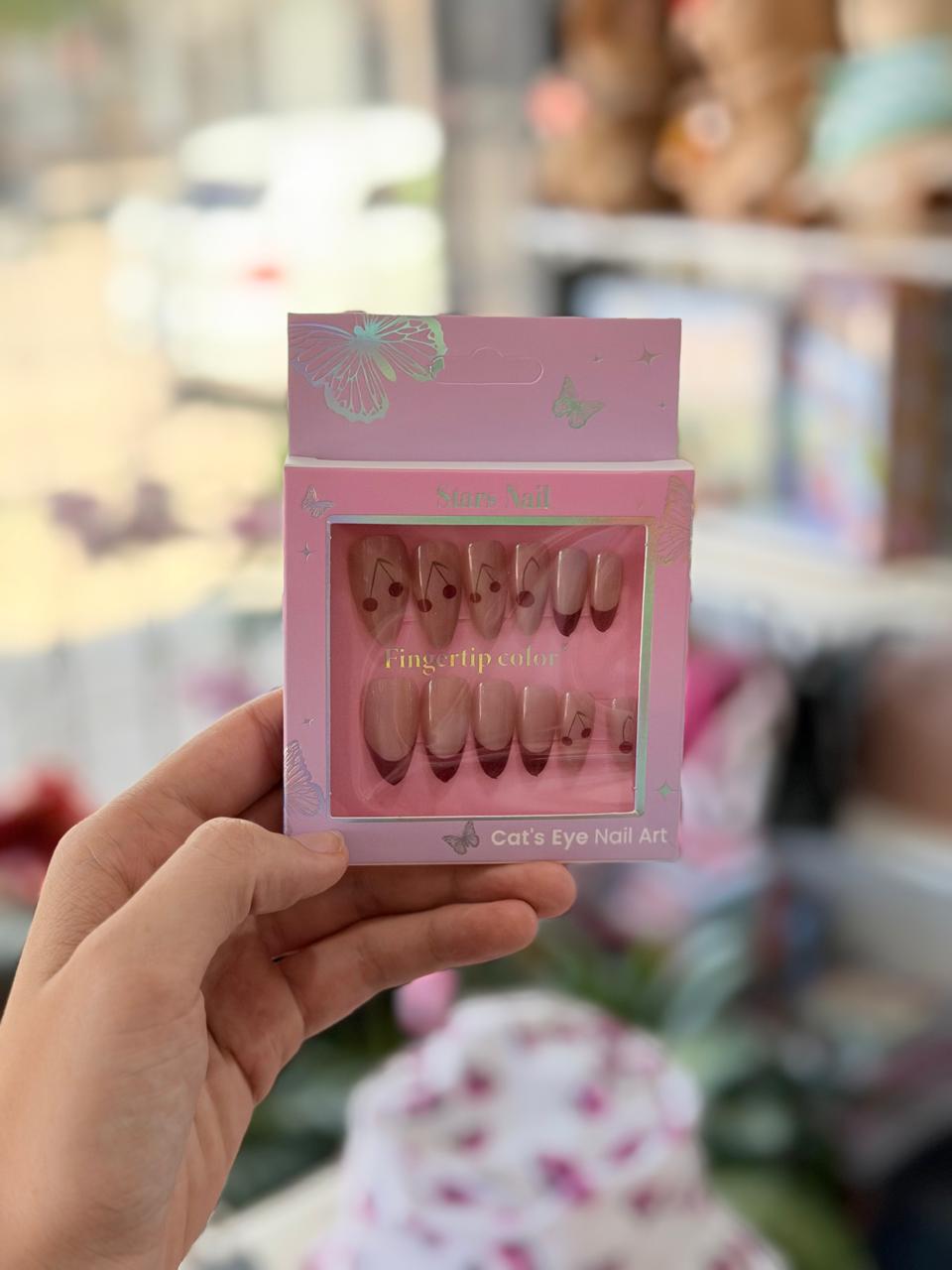 Uñas Postizas Ojo de Gato